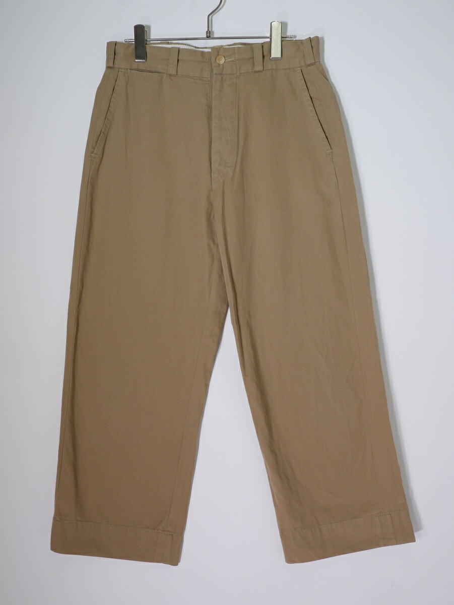 Rakuten - 45Rフォーティファイブアール45rpm 高密度チノ908PANTS コットンパンツ【LPTA82305】【ベージュカーキ系】【2】【中古】【沖縄.離島以外 送料無料】【DM260602】