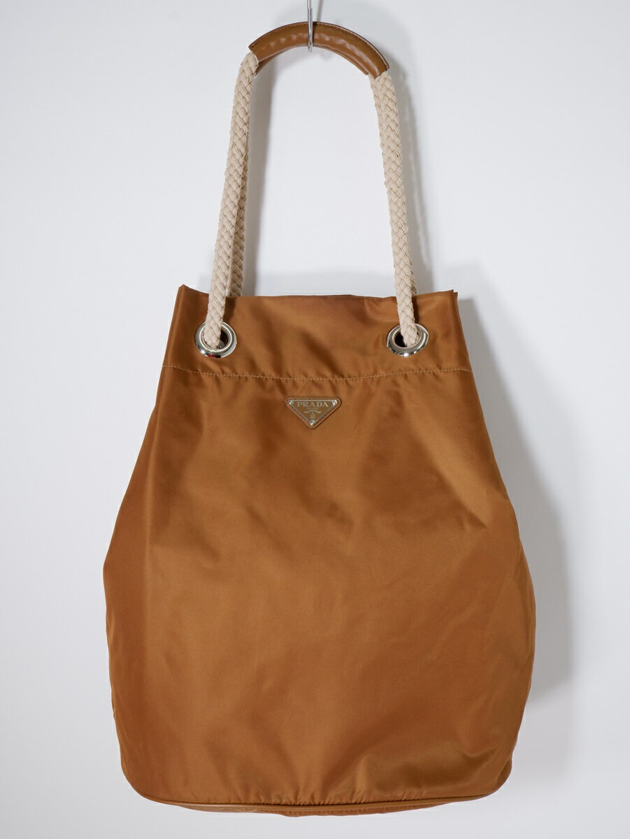 美品　PRADA ナイロントートバッグ ブラウン系 MADE IN ITALY 楽天市場】プラダ トートバッグ ナイロン（カラーブラウン）（バッグ