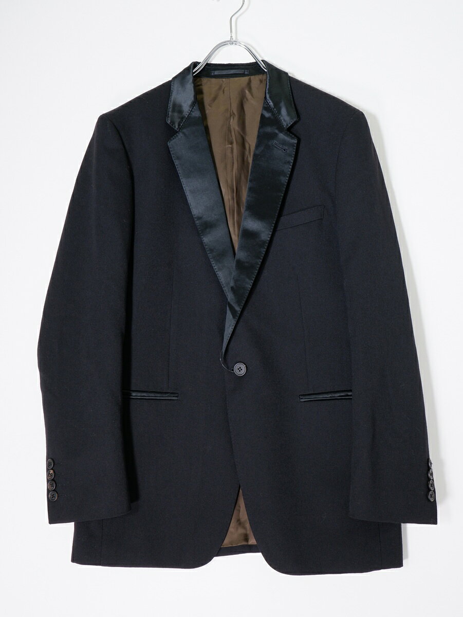 Rakuten - Paul Smithポールスミス メインライン 日本製 サテンラペル ドレステーラードジャケット【MJKA80105】【ブラック】【L】【中古】【沖縄.離島以外 送料無料】【DM251125】