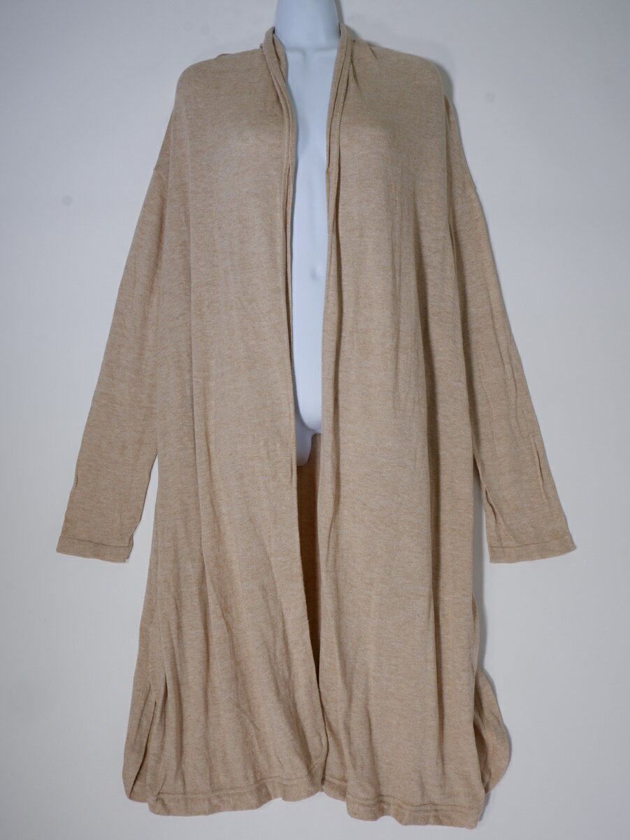 45Rフォーティファイブアール45rpm スーピマオーガニックの超ガーゼカシュクール(ニットガウン)【LKNA76406】【ベージュ】【2】【中古】【沖縄.離島以外 送料無料】【DM241114】