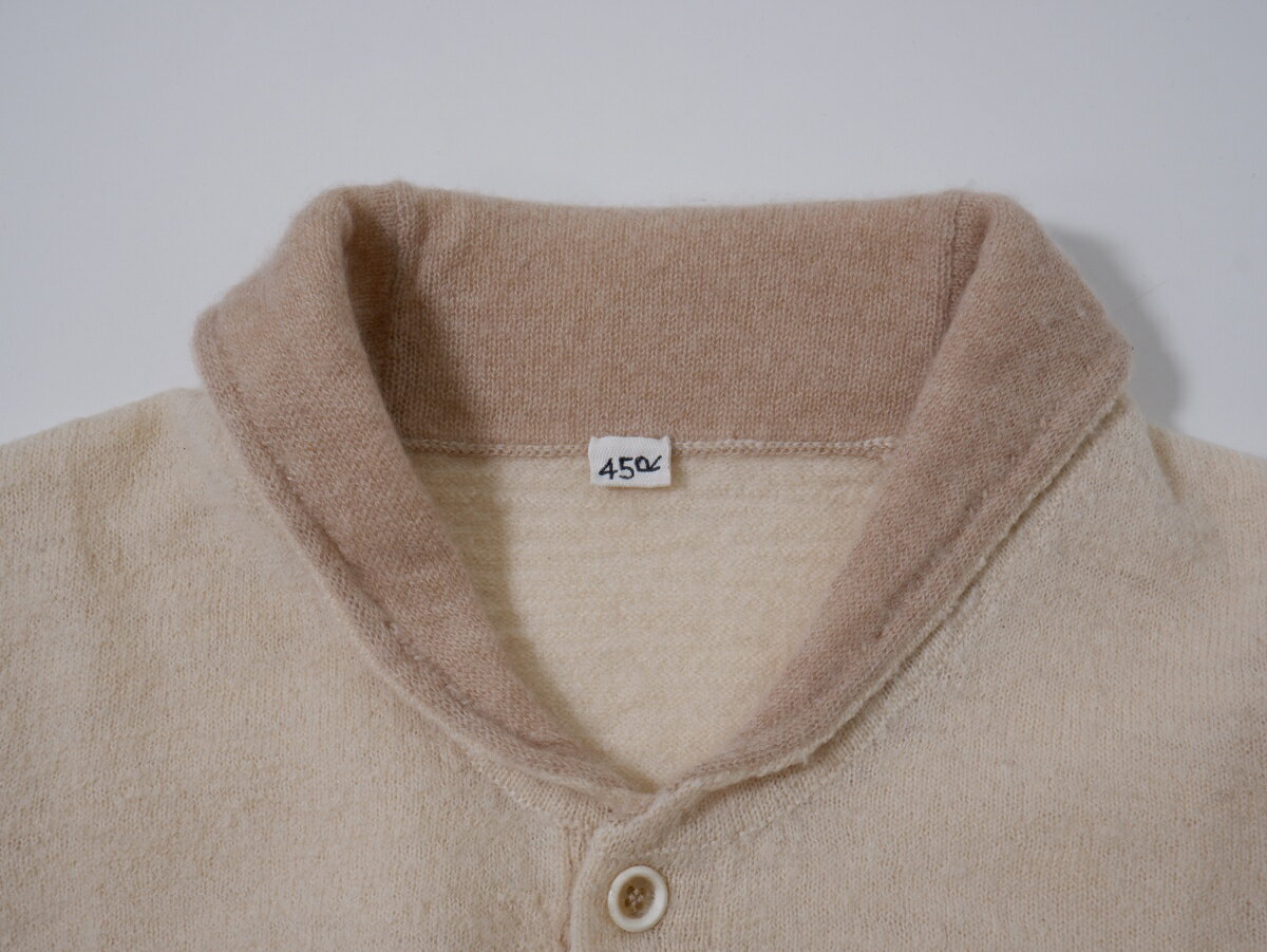 45Rフォーティファイブアール45rpm マリンクラフトCOWDIGAN ウールカーディガン 襟カシミヤ【LKNA80106】【アイボリー】【2】【中古】【沖縄.離島以外 送料無料】【DM251125】