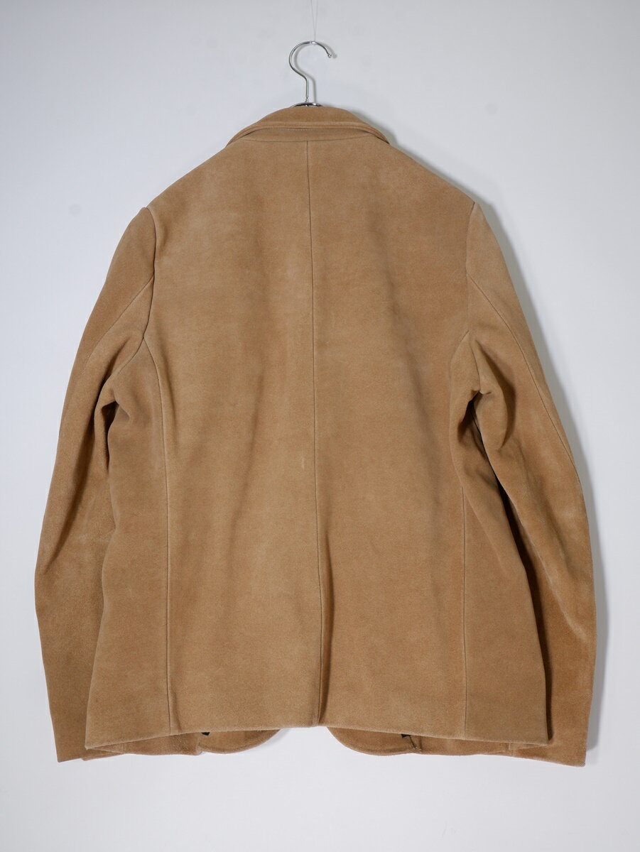 GANGSTERVILLEギャングスタービル NOBLE JACKET VELVET COW HIDEスエードレザージャケット【MJKA76506】【ベージュ】【M】【中古】【沖縄.離島以外 送料無料】【DM241128】