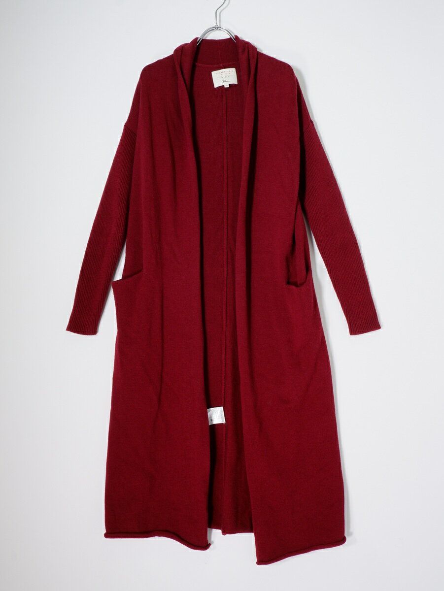 Ron Harmanロンハーマン DEMYLEEデミリー ウールコットン ロングニットカーディガン【LKNA80907】【バーガンディ】【XS】【中古】【沖縄.離島以外 送料無料】【DM260210】