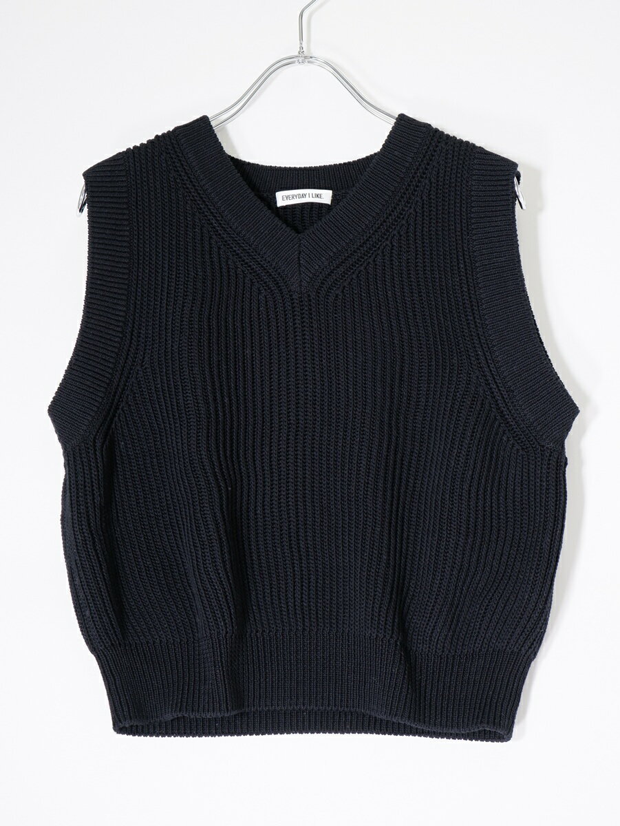 AP STUDIOエーピー ストゥディオL'Appartementアパルトモン 2024SS EVERYDAY I LIKE. New サマークロップドベスト【LKNA81107】【ブラック】【フリー】【中古】【沖縄.離島以外 送料無料】【DM260303】