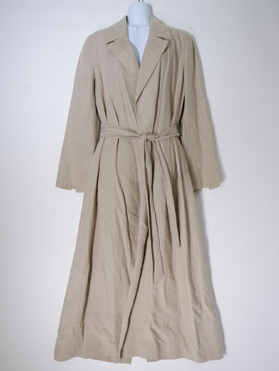 AP STUDIO/エーピー ストゥディオ(L'Appartementアパルトモン) リネンラップロングコート【LCTA74308】【ナチュラル】【フリー】【中古】【沖縄.離島以外 送料無料】【DM240227】