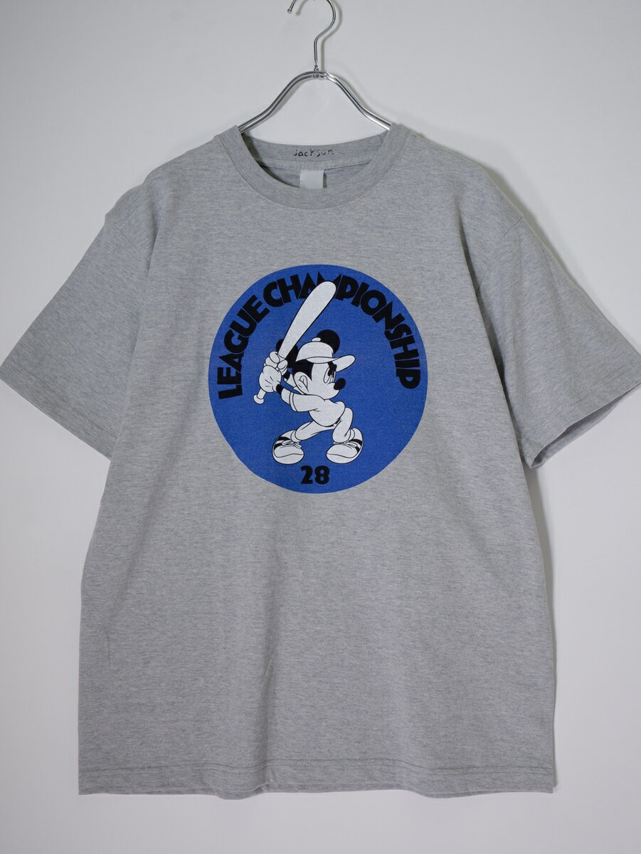 Rakuten - JACKSON MATISSEジャクソンマティス 2026SS LEAGUE CHAMPIONSHIP MickeyMous Tシャツ新品【MTSA81908】【グレー】【L】【未使用】【沖縄.離島以外 送料無料】【DM260507】