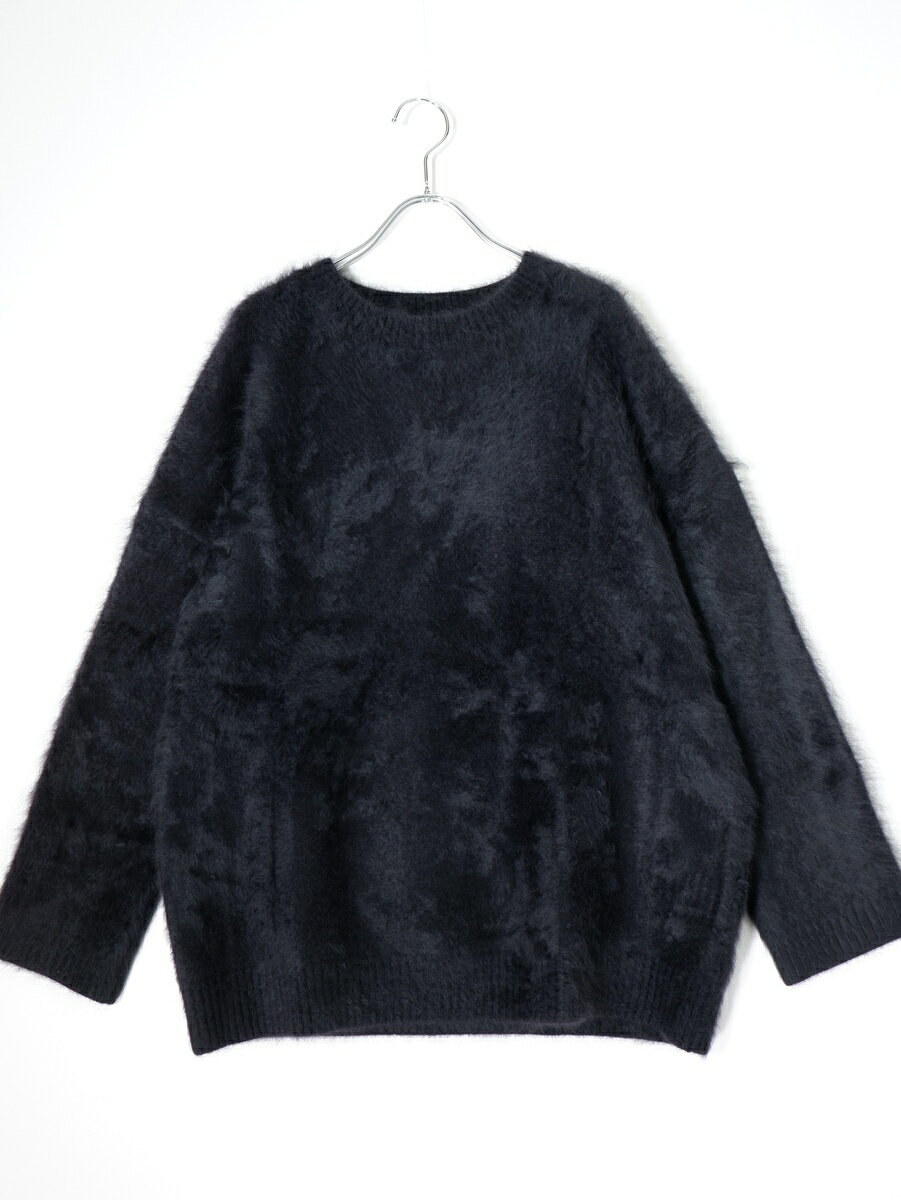 L'Appartementアパルトモン 2021AW Raccon Mohair Knit ラクーンモヘア ニット【LKNA80809】【ブラック】【フリー】【中古】【沖縄.離島以外 送料無料】【DM260127】