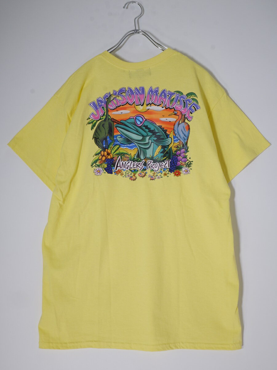 JACKSON MATISSEジャクソンマティス 2024SS ×Anglers project JACKSON PROJECT FISHING SHOP Tシャツ新品【MTSA78610】【ライトイエロー】【L】【未使用】【沖縄.離島以外 送料無料】【DM250624】