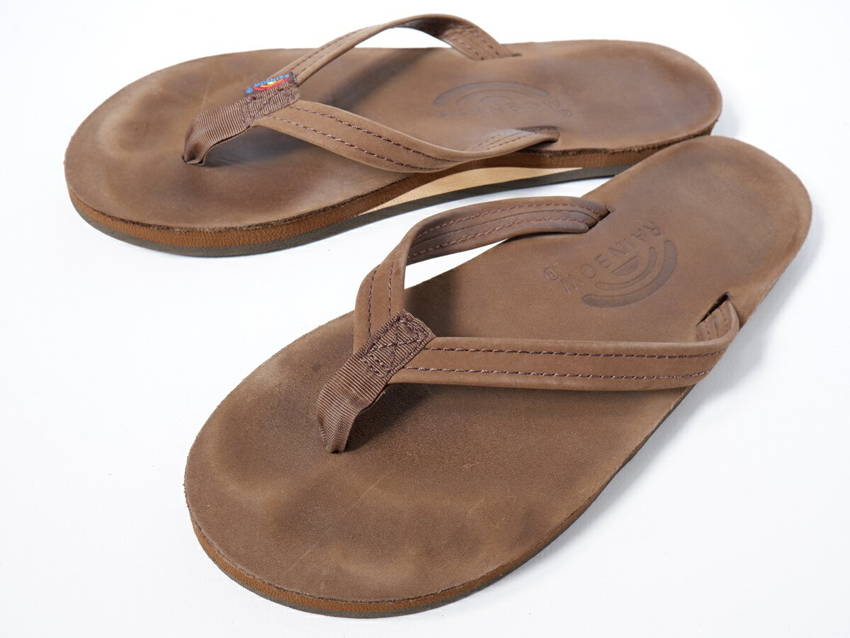 RAINBOW SANDALレインボーサンダル L'Appartementアパルトモン取扱いSINGLE LAYER SANDALサンダル【LFWA64011】【茶系】【23】【中古】【沖縄.離島以外 送料無料】【DM220524】