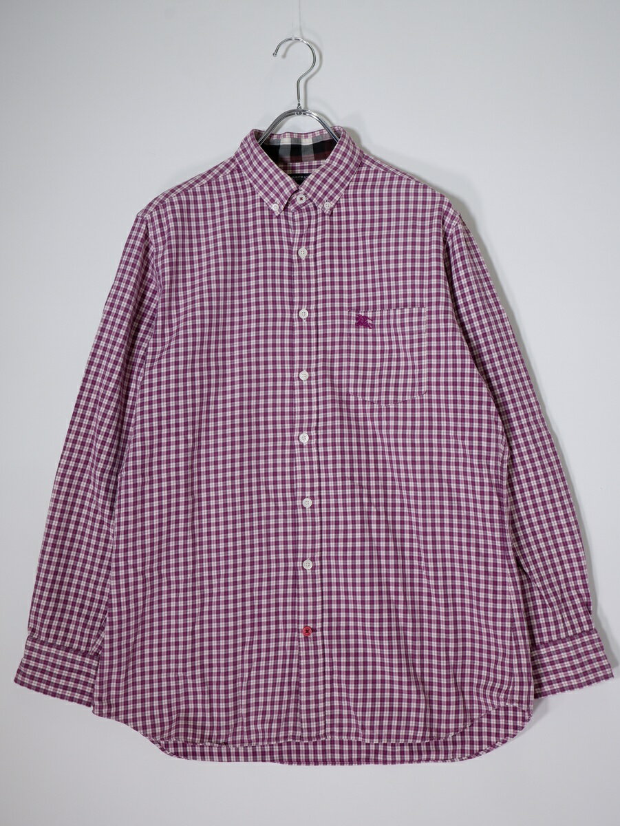 男性用バーバリーシャツ（紫） 楽天市場】未使用品 BURBERRY バーバリー 長袖 シャツ パープル メンズ