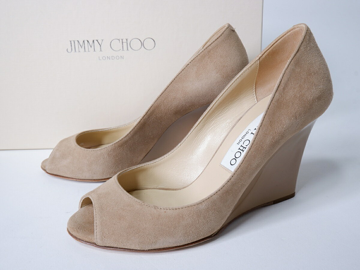 美品☆JIMMY CHOO ジミーチュウ☆オープントゥスエードパンプス 35 楽天市場】ジミーチュウ オープントゥの通販