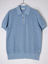 DRIES VAN NOTEN/ドリスヴァンノッテン 2024SS 半袖メッシュ ポインテルニットポロシャツ【MKNA75512】【サックスブルー】【M】【中古】【沖縄.離島以外 送料無料】【DM240709】(4)
