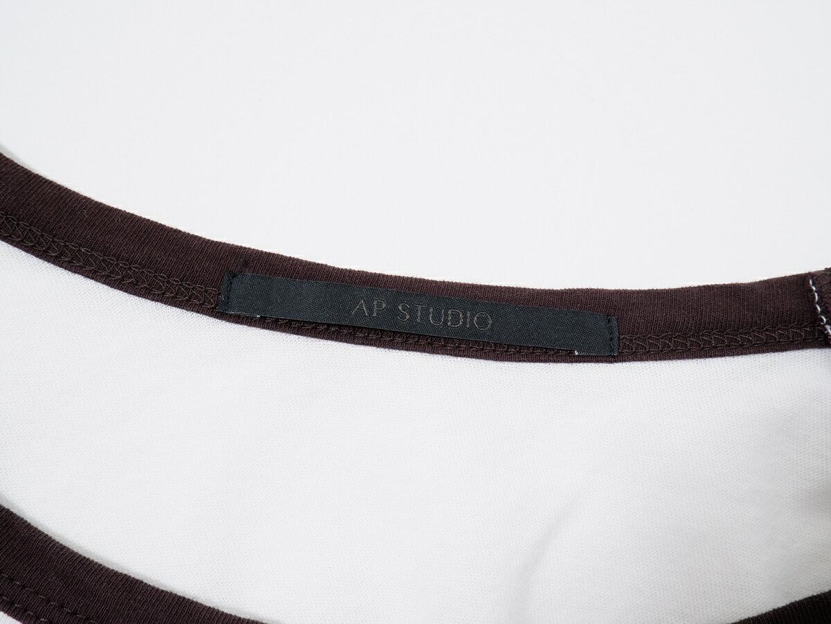 AP STUDIOエーピー ストゥディオL'Appartementアパルトモン 2025SS ラグランTシャツ【LTSA81113】【ブラウン】【フリー】【中古】【沖縄.離島以外 送料無料】【DM260303】