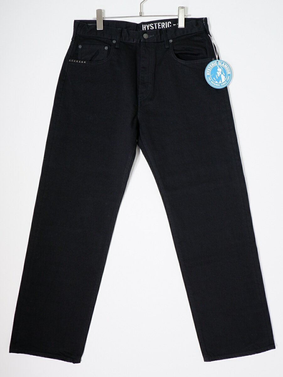 Rakuten - HYSTERIC GLAMOURヒステリックグラマー × MINEDENIM / Denim PantsブラックデニムパンツMND-HYS006新品【MDNA81513】【ブラック】【32】【未使用】【沖縄.離島以外 送料無料】【DM260421】