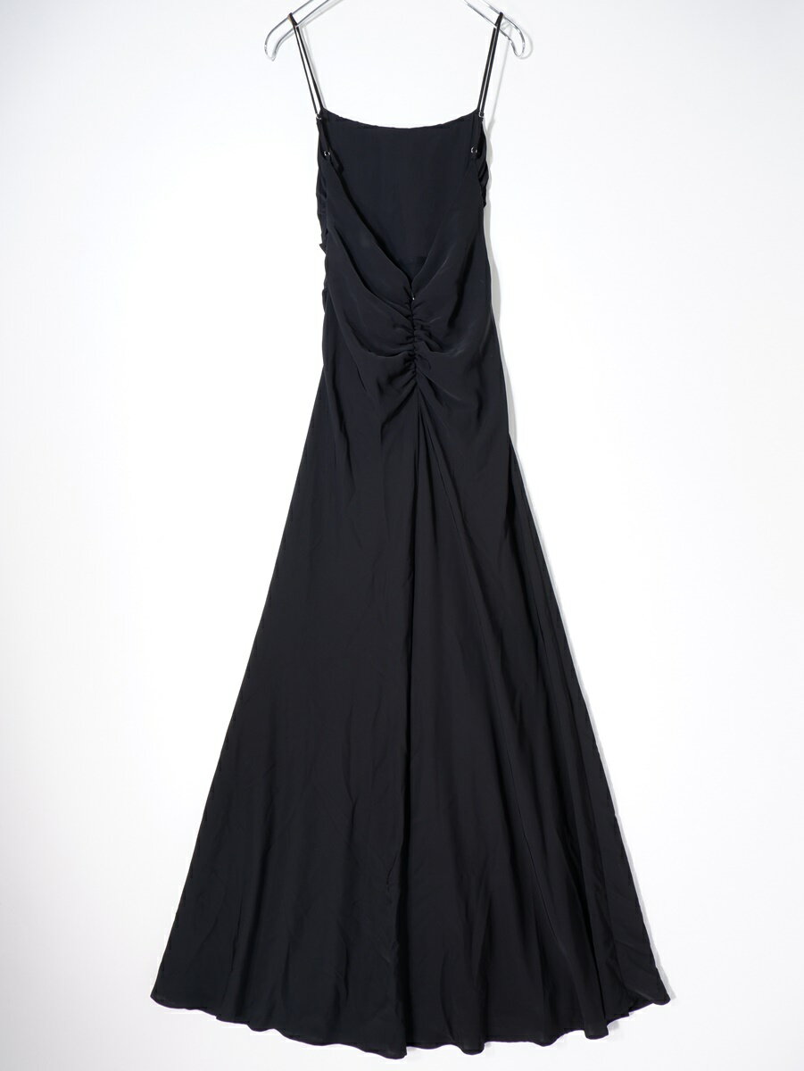 ZARAザラ 2023AWロングドレス キャミワンピース9411091【LOPA76114】【ブラック】【XS】【中古】【沖縄.離島以外 送料無料】【DM241022】