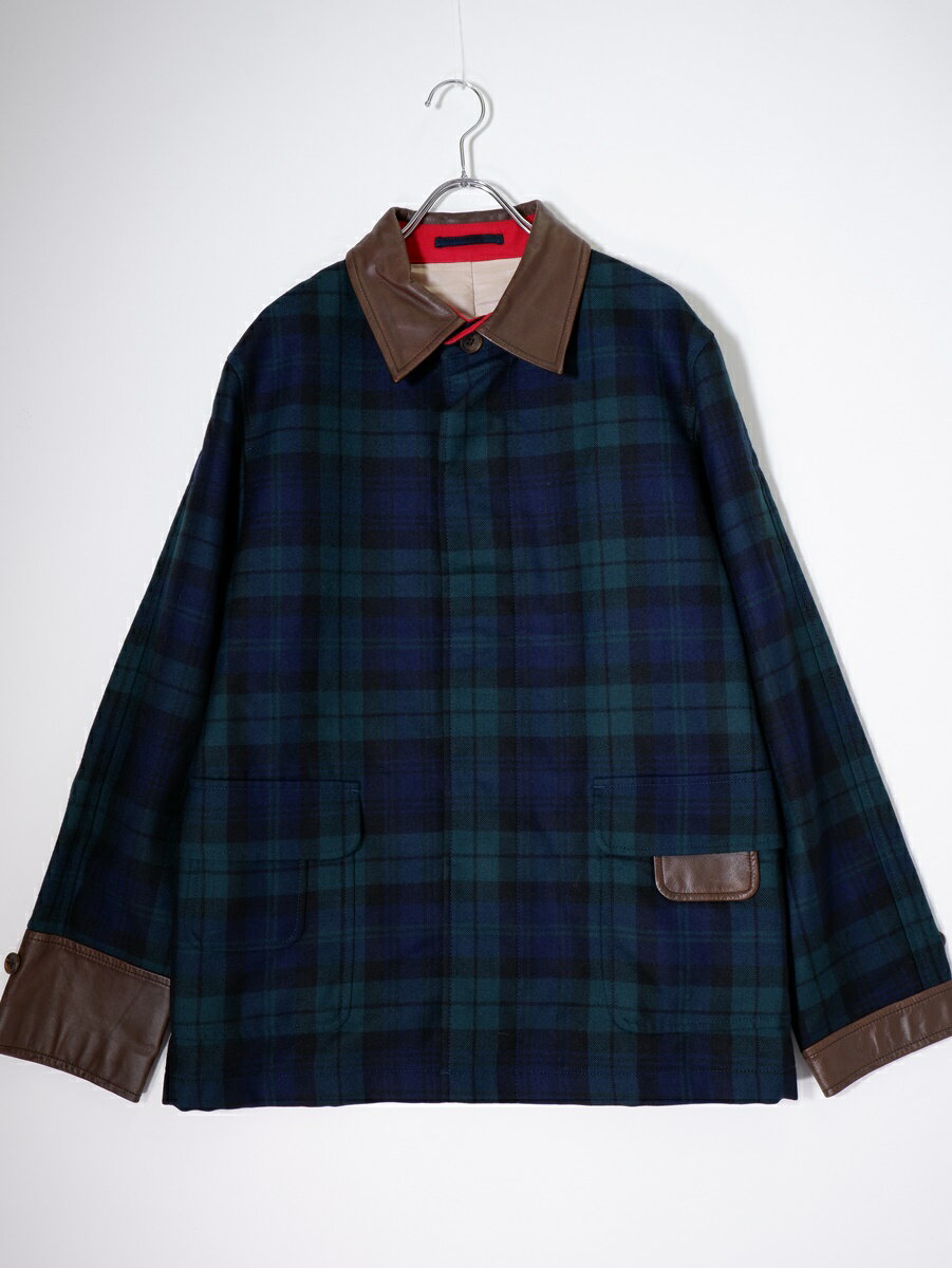 ブルックスブラザーズ ロングコート ブラックウォッチ チェック 金ボタン ウール ブルックスブラザーズ 金ボタン ブラックウォッチ リアルファー ロング