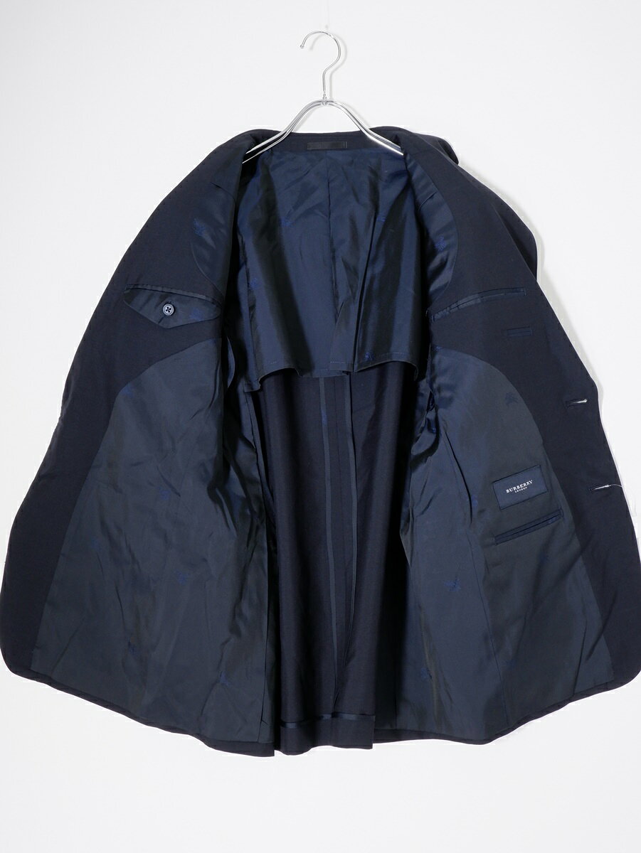 BURBERRY LONDONバーバリー ロンドン ホースマーク刻印メタルボタン 羊毛サマーウールモヘヤ ブレザー テーラードジ filt-10061438 ブランド古着の買取販売 渋谷FILT サンプル画像3