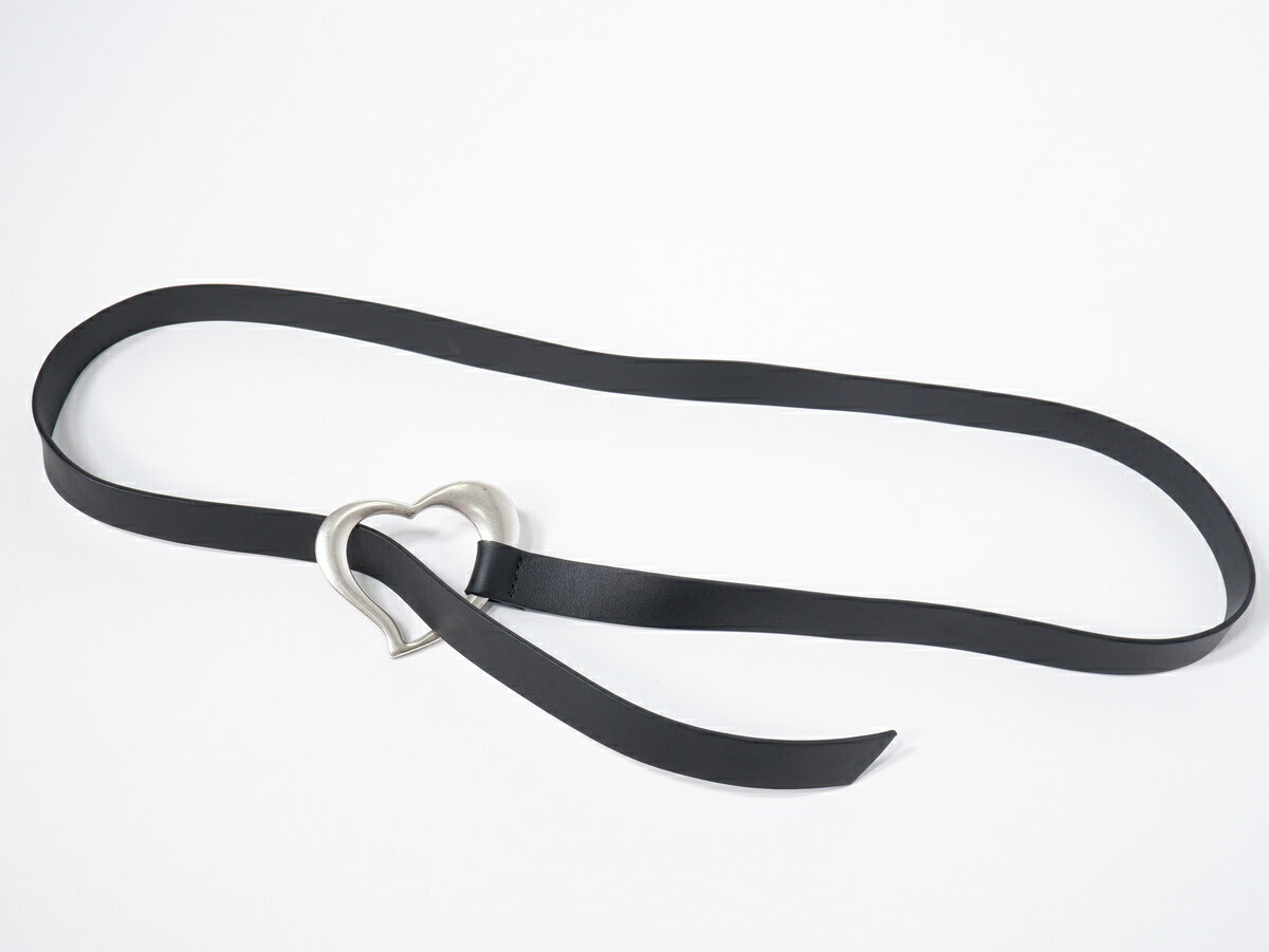 LEFIJEレフィエ LEFIJE オープン ハート バックル ベルト【LACA80515】【ブラック|シルバー】【フリー】【中古】【沖縄.離島以外 送料無料】【DM260303】