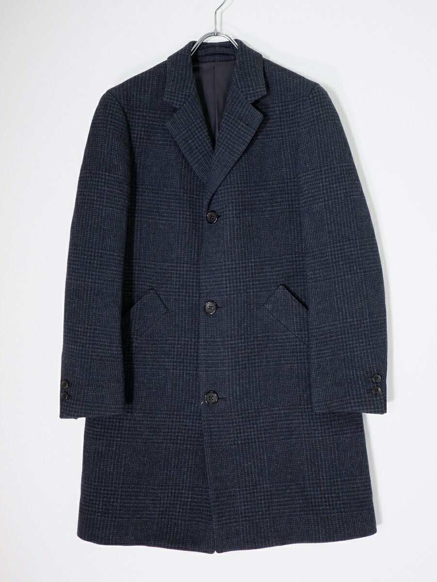 美品 マーガレットハウエル ウール チェスターコート ネイビー 紺 Mサイズ MHL. ネイビー チェスターコート