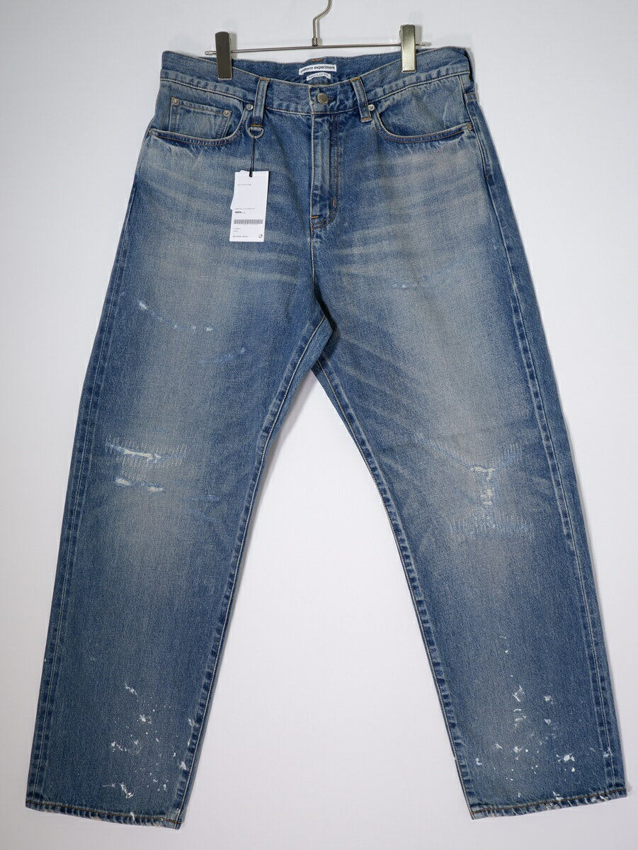 Rakuten - uniform experimentユニフォームエクスペリメント 2026SS DAMAGED REGULAR-FIT JEANSダメージ ジーンズ デニムUE-260012新品【MDNA81816】【INDIGO】【4 (XL)】【未使用】【沖縄.離島以外 送料無料】【DM260428】