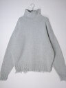 H BEAUTY&YOUTH/エイチ ビューティ&ユース 2023AW ウール クラッシュ タートルネック ニット新品【MKNA74216】【グリーン】【L】【未使用】【沖縄.離島以外 送料無料】【DM240206】