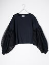 Hアッシュ MUSE de Deuxieme Classe購入2024AW REMAKE LACE BALOON Tシャツ【LTSA78518】【ブラック】【フリー】【中古】【沖縄.離島以外 送料無料】【DM250624】