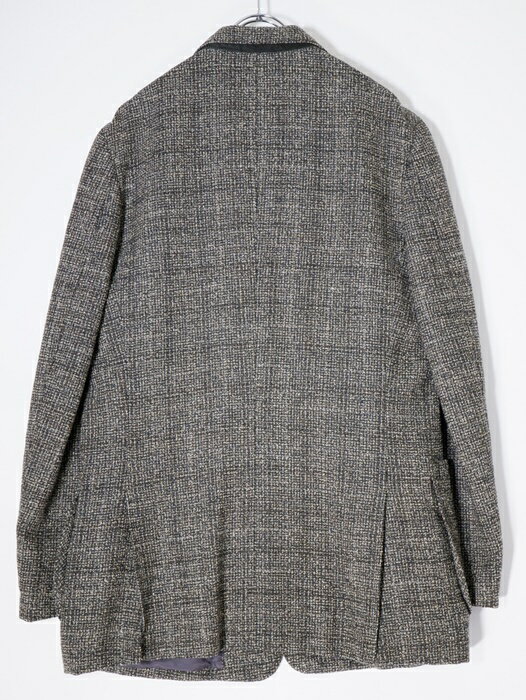 Paul Smith COLLECTIONポールスミス コレクション ウールミックスツイード3Bテーラードジャケット【MJKA71119】【カーキベージュ系】【L】【中古】【沖縄.離島以外 送料無料】【DM230321】