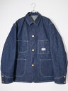 at last&co(atlast&co)アットラスト Lot.704J DENIM COVERALLデニムカバーオール【MJKA72319】【インディゴ】【42】【中古】【2点以上同時購入で送料無料】【DM230808】