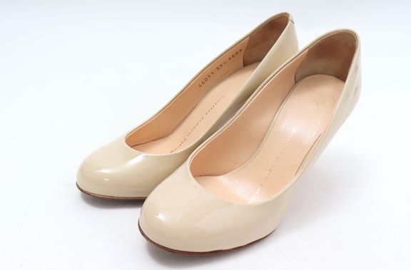 Rakuten - GIUSEPPE ZANOTTI ジュゼッペザノッティ エナメルパンプス【LFWA47421】【ベージュ】【35 1/2】【中古】【沖縄.離島以外 送料無料】【DM180502】