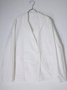 CASEY CASEYケイシー ケイシー BELEM BLAZER 製品洗い加工コットンダブルブレザージャケット【LJKA71321】【ホワイト】【S】【中古】【沖縄.離島以外 送料無料】【DM230418】