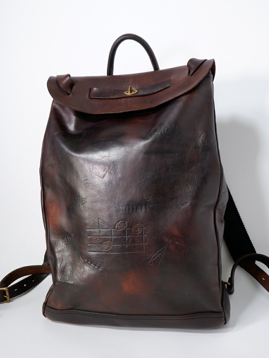 GLAD HANDグラッドハンド x VASCO LEATHER VOYAGE 2WAY RUCKSACK GLAD POSTALSレザーバックパック リュック