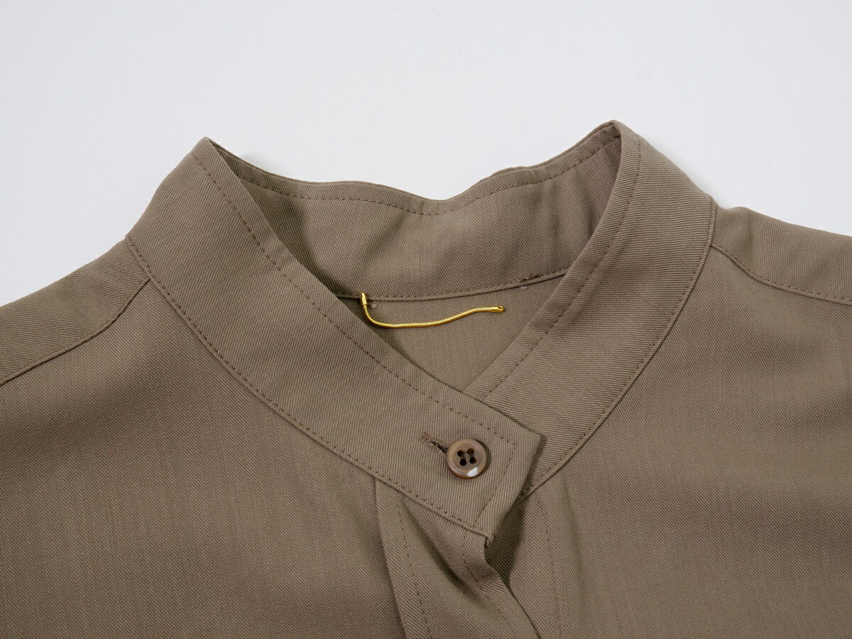 Deuxieme Classe/ドゥーズィエムクラス 2020 Brun シャツ スタンドカラーウールシャツ【LSHA75122】【ブラウン】【フリー】【中古】【沖縄.離島以外 送料無料】【DM240528】
