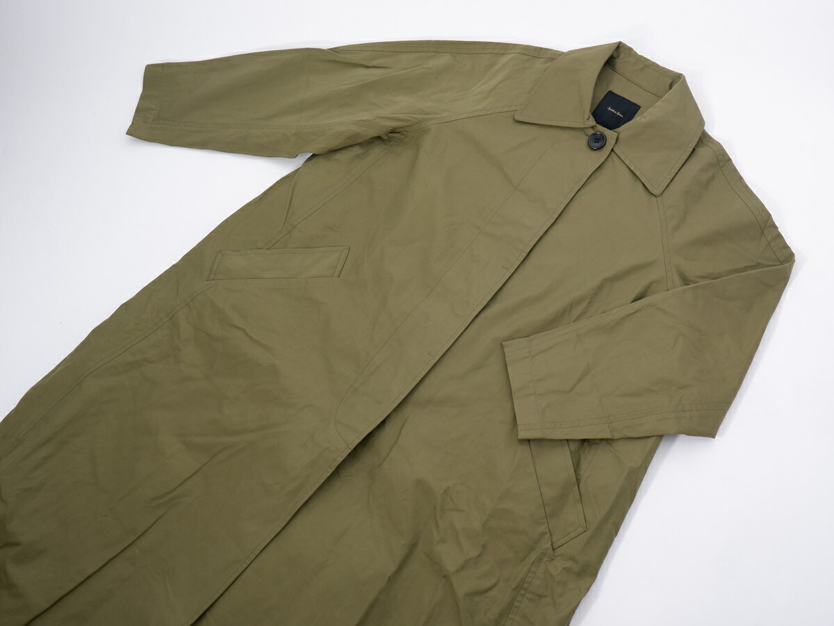 Spick&Spanスピックアンドスパン 2019SS P/C ツイルロングコート【LCTA67423】【カーキ】【36】【中古】【沖縄.離島以外 送料無料】【DM220308】