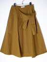 STUDIO NICHOLSONスタジオ ニコルソン L'Appartementアパルトモン購入SIDE TIE SKIRTサイドタイスカート【LSKA65223】【カーキベージュ】【0】【中古】【沖縄.離島以外 送料無料】【DM210821】