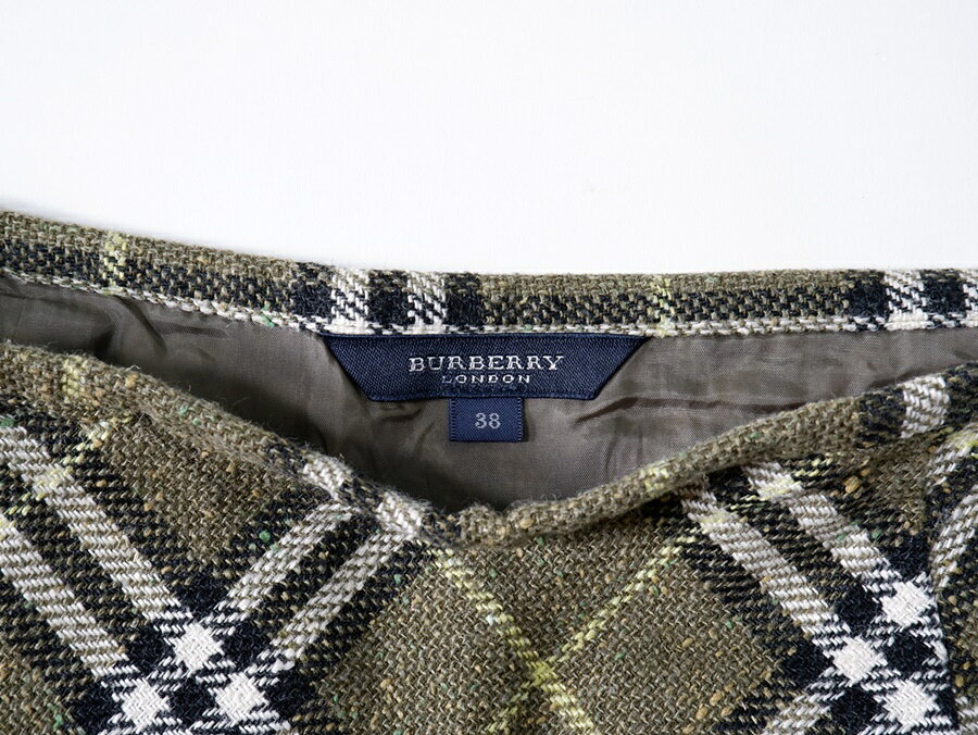 BURBERRY LONDONバーバリー ロンドン 定番チェック リネンシルクブレンド サマーツイードロングスカート LSKA7 filt-10060823 ブランド古着の買取販売 渋谷FILT サンプル画像3
