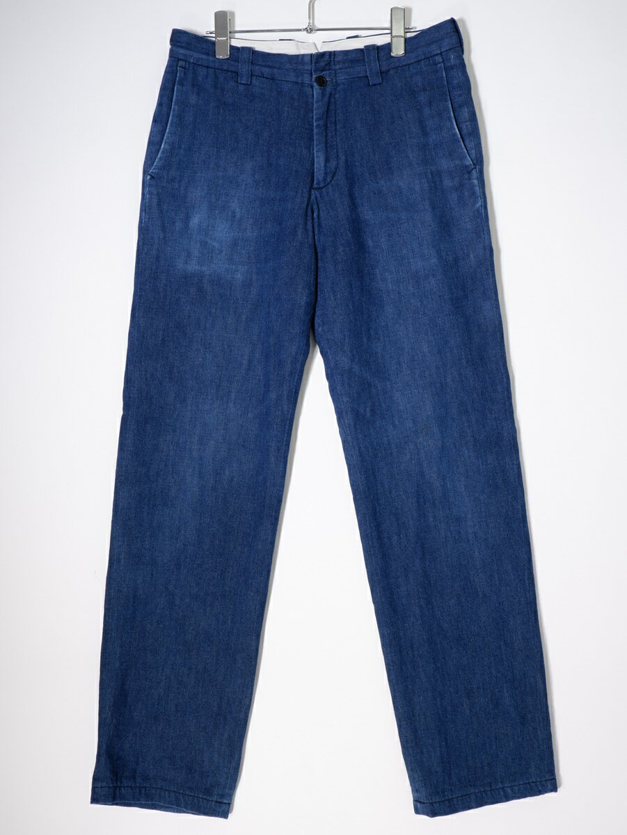 YAECA PROTOFORM PRODUCTヤエカ middle workpants indigo 裏フリース インディゴデニムワークパンツ