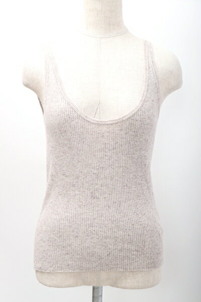 ロベルトコリーナROBERTO COLLINA 2019リブニットタンクトップ【LKNA57925】【ベージュ】【M】【中古】【沖縄.離島以外 送料無料】【DM191026】