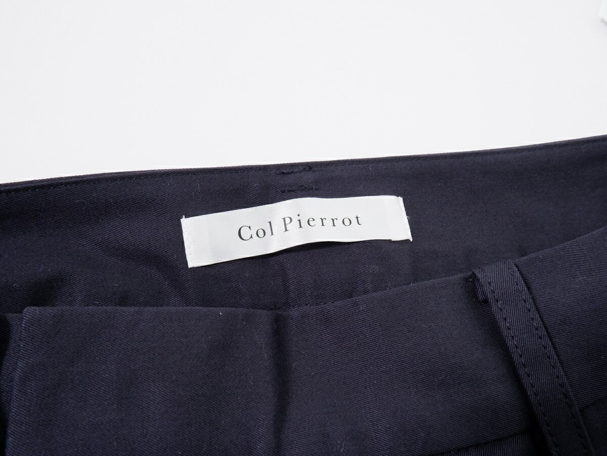 Col Pierrotコルピエロ 2022AW for ESTNATION コットンタックパンツ【LPTA73525】【ネイビー】【S】【中古】【沖縄.離島以外 送料無料】【DM231212】