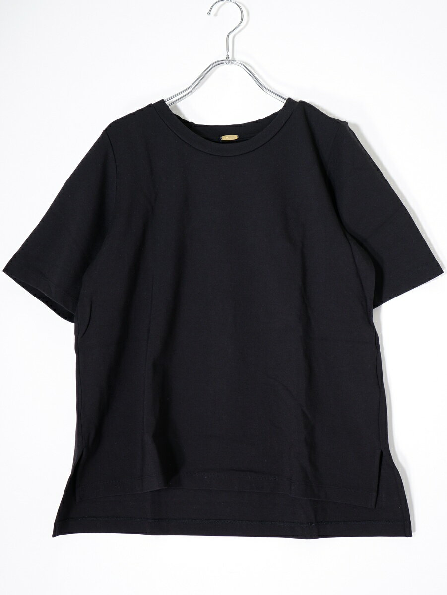 Lisiere L'Appartementリジエール アパルトモン サイドスリット ポンチカットソー Tシャツ【LTSA80825】【ブラック】【フリー】【中古】【沖縄.離島以外 送料無料】【DM260203】