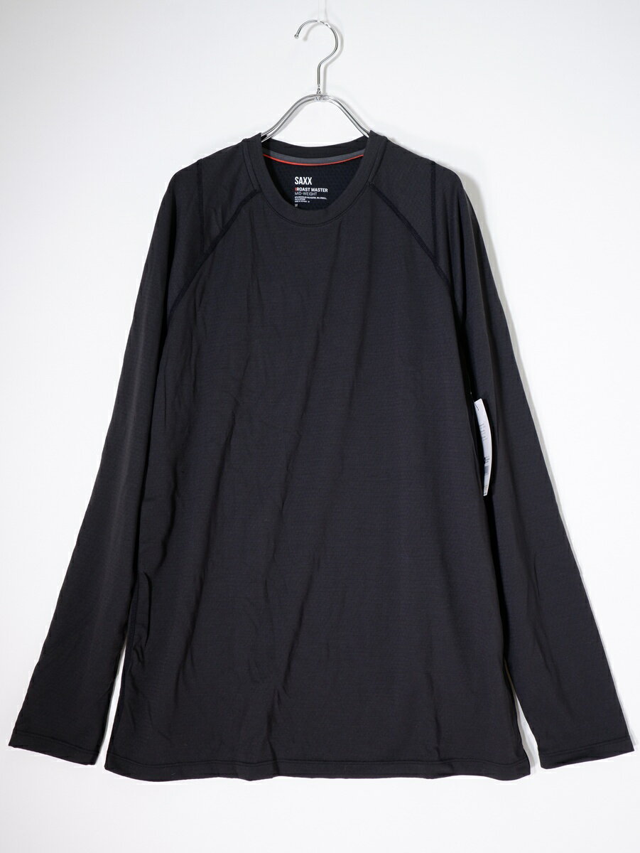 Rakuten - SAXXサックス SAXX ROAST MASTER MIDWEIGHT LONG SLEEVEローストマスター ミッドウェイト 長袖カットソーSXLC382-BLK新品【MTSA80625】【ブラック】【M】【未使用】【沖縄.離島以外 送料無料】【DM260526】