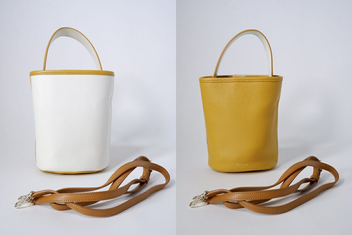 Paul Smithポールスミス サプルレザー ショルダーバケットバッグ【LBGA80326】【イエロー】【-】【中古】【沖縄.離島以外 送料無料】【DM260127】