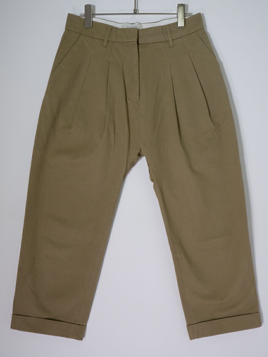 STUDIO NICHOLSONスタジオニコルソン LIDNER COTTON DRILL パンツ SNW-143(2タックパンツ)