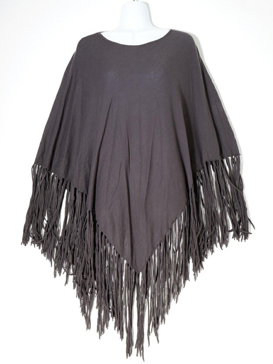 GOOD GRIEFグッドグリーフ 2021SS Knit Fringe Poncho(ニットフリンジポンチョ)