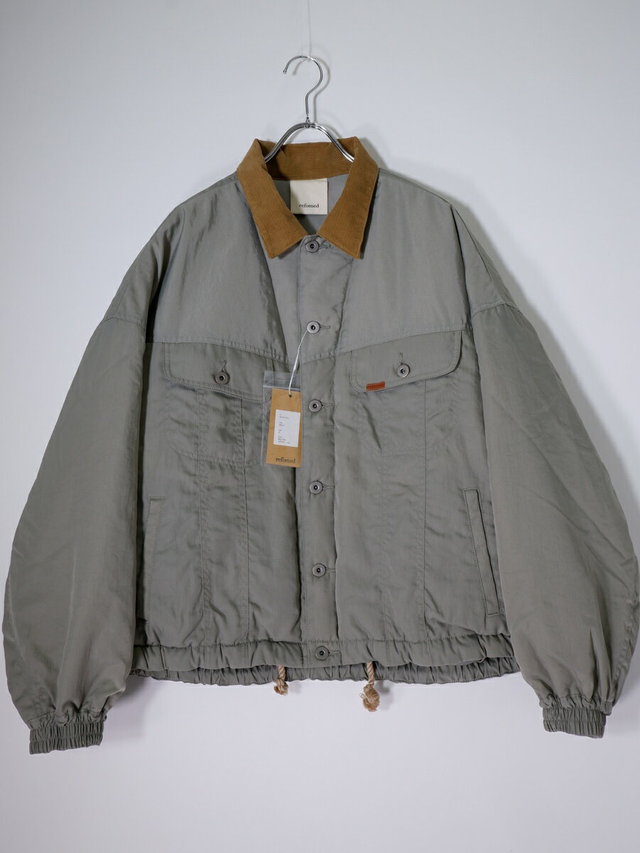 Rakuten - 【楽天スーパーSALE期間中ポイント5倍!】refomedリフォメッド 2024AW DOKA NYLON JACKET中綿 ナイロンジャケット【MJKA80926】【GRAY】【3】【中古】【沖縄.離島以外 送料無料】【DM260217】