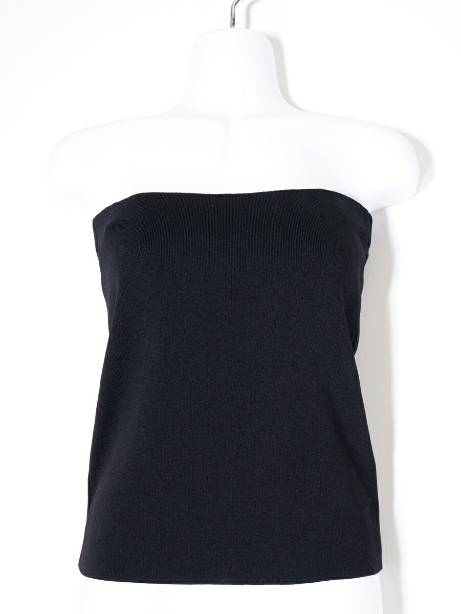 L'Appartementアパルトモン 2023AW Knit TOPSニットトップス チューブトップ【LKNA80829】【ブラック】【フリー】【中古】【沖縄.離島以外 送料無料】【DM260127】