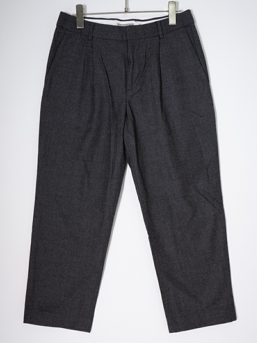 Rakuten - MARGARET HOWELLマーガレットハウエル シンチバック ウールクロップドトラウザーズ タックパンツ【LPTA79529】【グレー】【2】【中古】【沖縄.離島以外 送料無料】【DM250930】