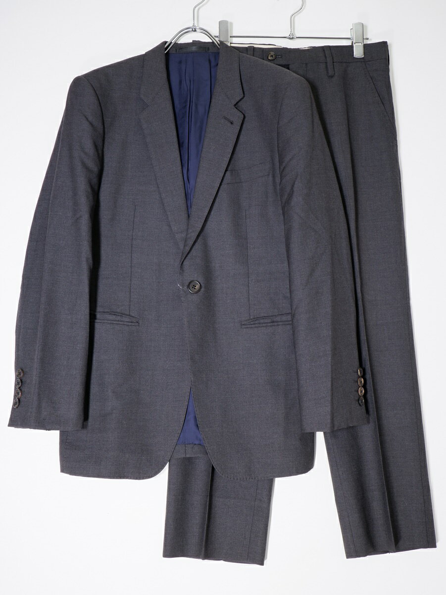 【楽天スーパーSALE期間中ポイント5倍!】Paul Smith/ポールスミス メインライン ウールセットアップスーツ ジャケットパンツ【MSTA74929】【チャコール】【S】【中古】【沖縄.離島以外 送料無料】【DM240611】