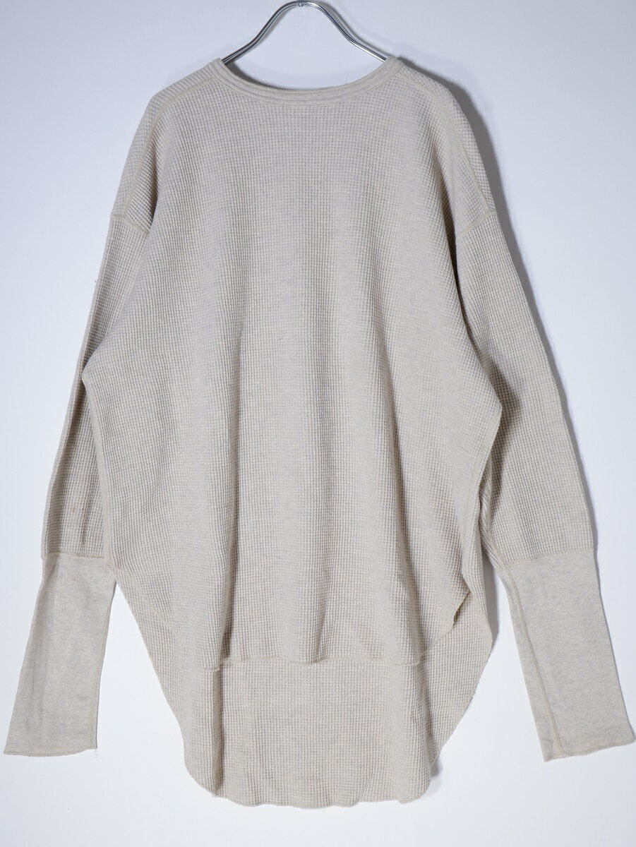 AMERICANAアメリカーナ 2019SS L'Appartementアパルトモン別注Thermal Back Henlry neckサーマルバックヘンリー カットソー【LTSA65230】【ナチュラル】【フリー】【中古】【2点以上同時購入で送料無料】【DM210821】