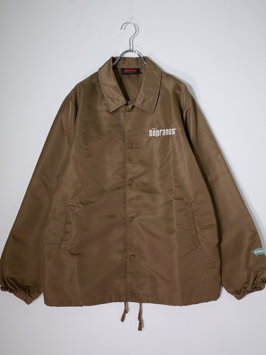 乐天商城 - The Sopranos.ザ・ソプラノズ HBO公式 COACHJACKET コーチジャケット【MJKA82330】【ブラウン】【L】【中古】【沖縄.離島以外 送料無料】【DM260609】