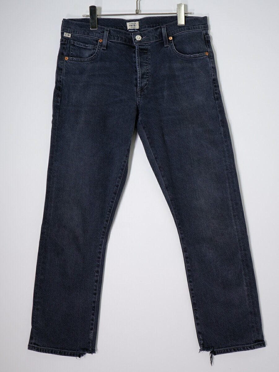 CITIZENS OF HUMANITYシチズンズ・オブ・ヒューマニティ L'Appartementアパルトモン取扱いEmerson slim boyfriendブラックデニム【LDNA80832】【ブラック】【27】【中古】【沖縄.離島以外 送料無料】【DM260203】